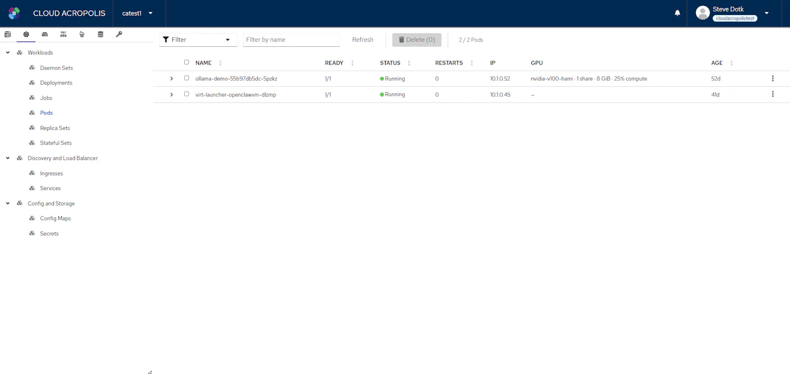 Cloud Acropolis Kubernetes screenshot 5