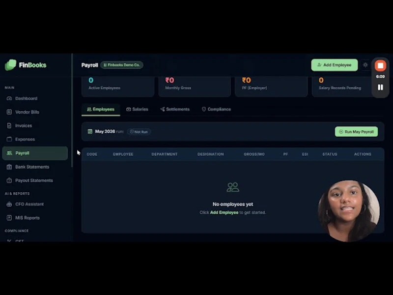 Finbooks screenshot 1 (video preview)
