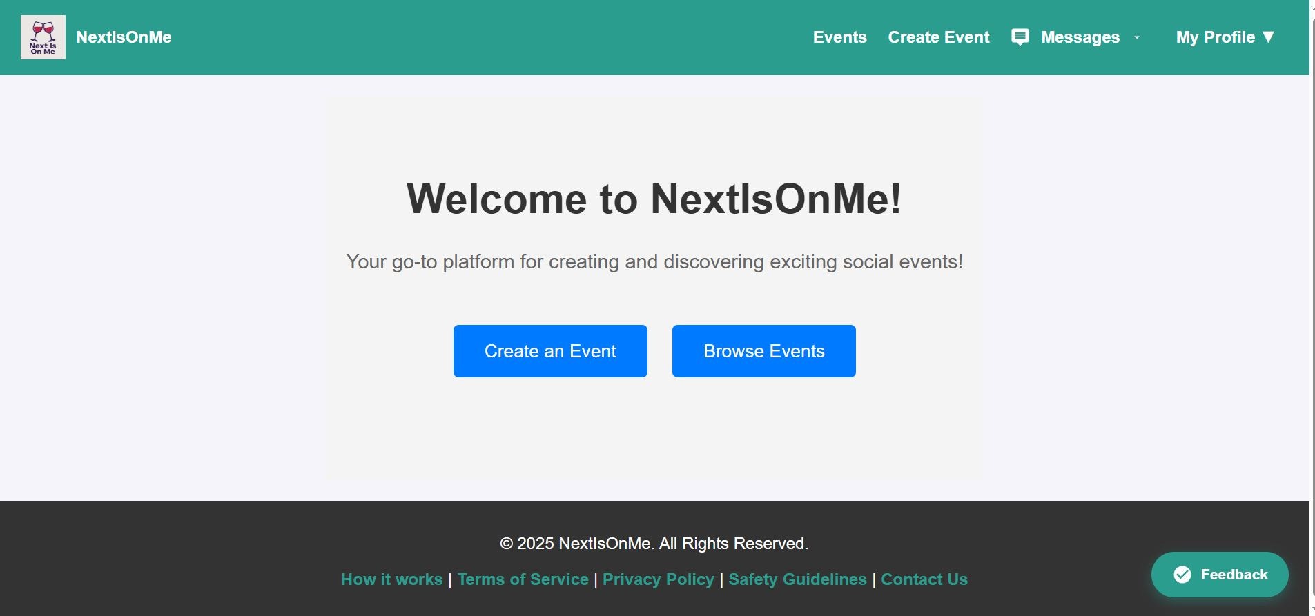 NextIsOnMe - A new event-based social app for casual meetups medya 7