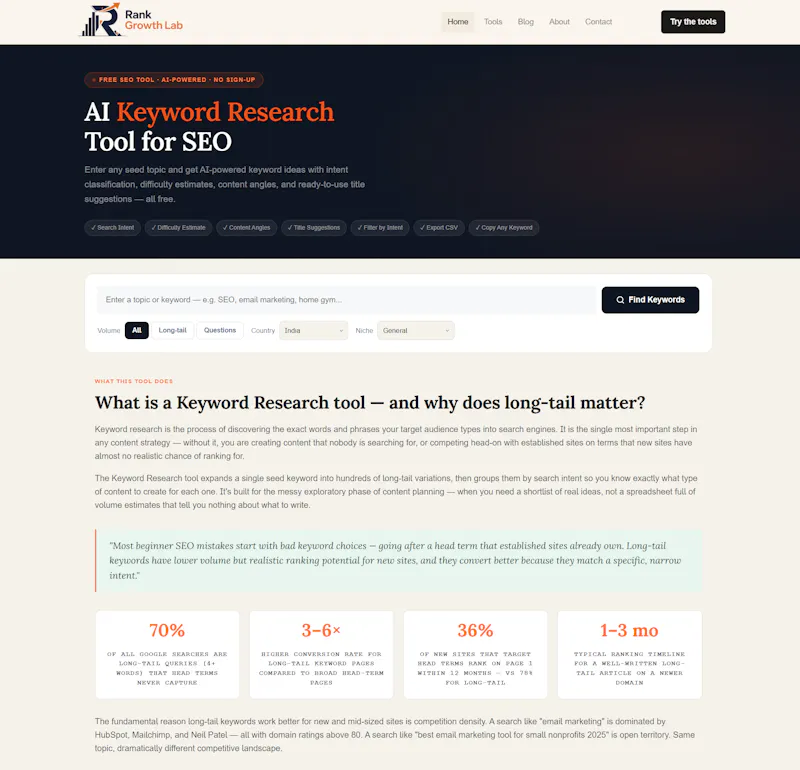 Rank Growth Lab screenshot 3