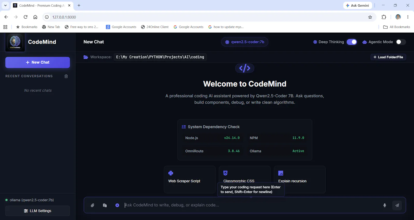 CodeMind screenshot 1