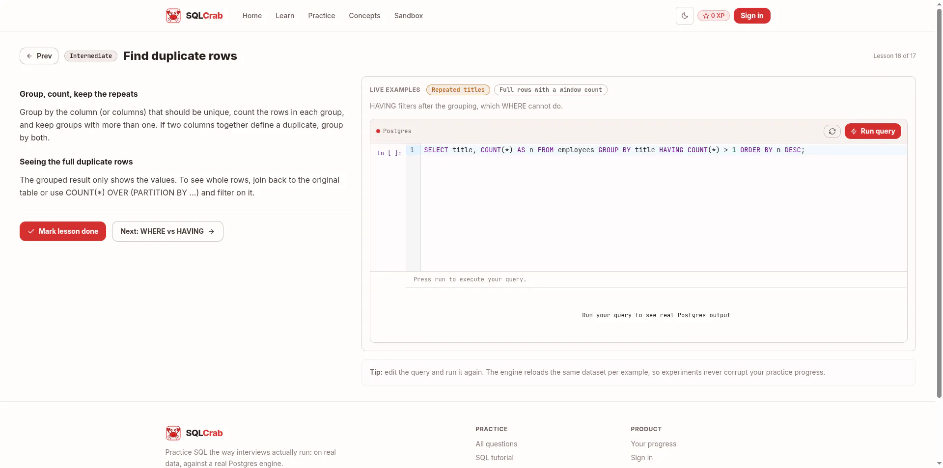 SQLCrab gallery image