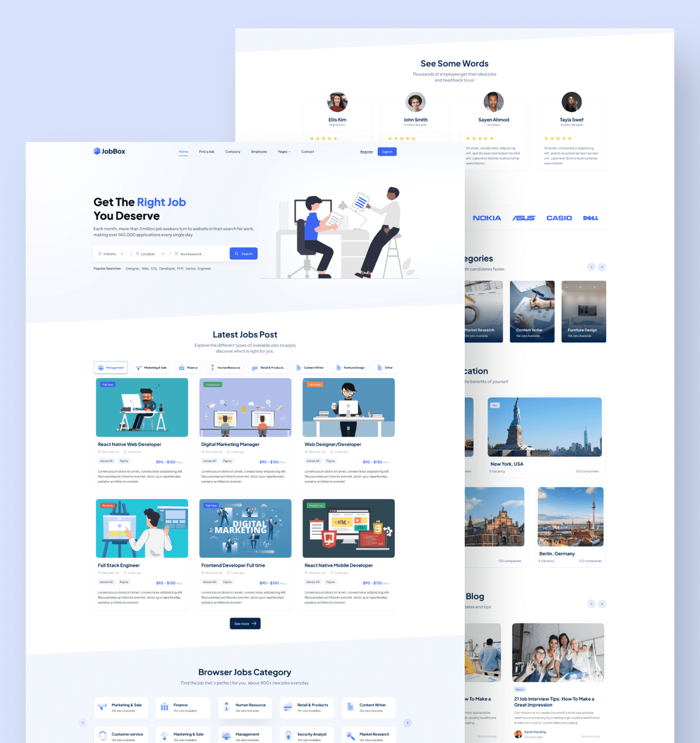 JobBox -Job Board Agency WordPress Theme media 6