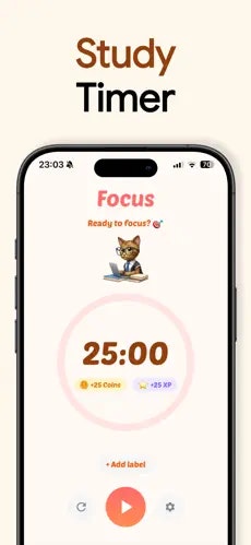 Purrmodoro - Screenshot 4 showing product features and functionality