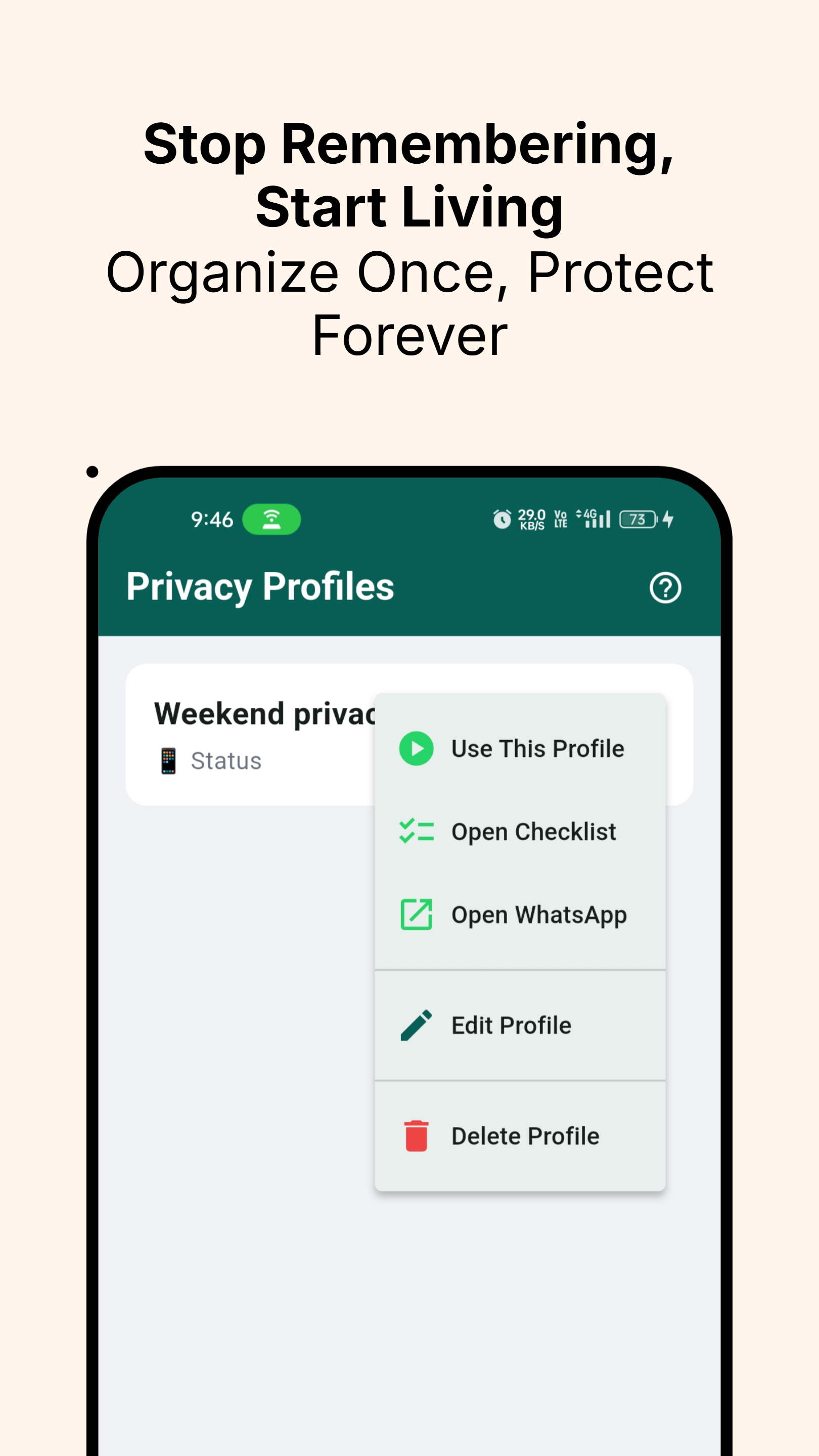WhatsPrivcy - Screenshot 2 showing product features and functionality