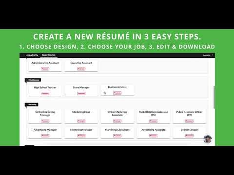 Hiration's Resume Builder gallery image