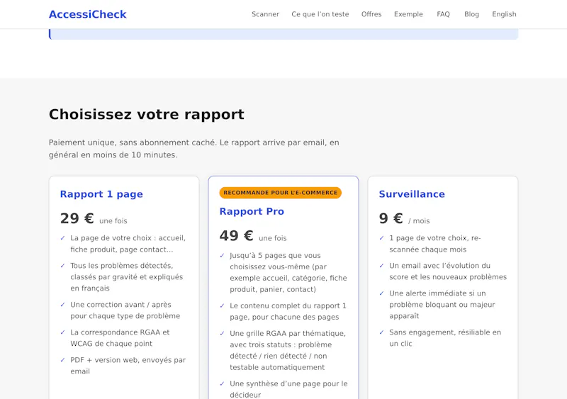 AccessiCheck screenshot 2