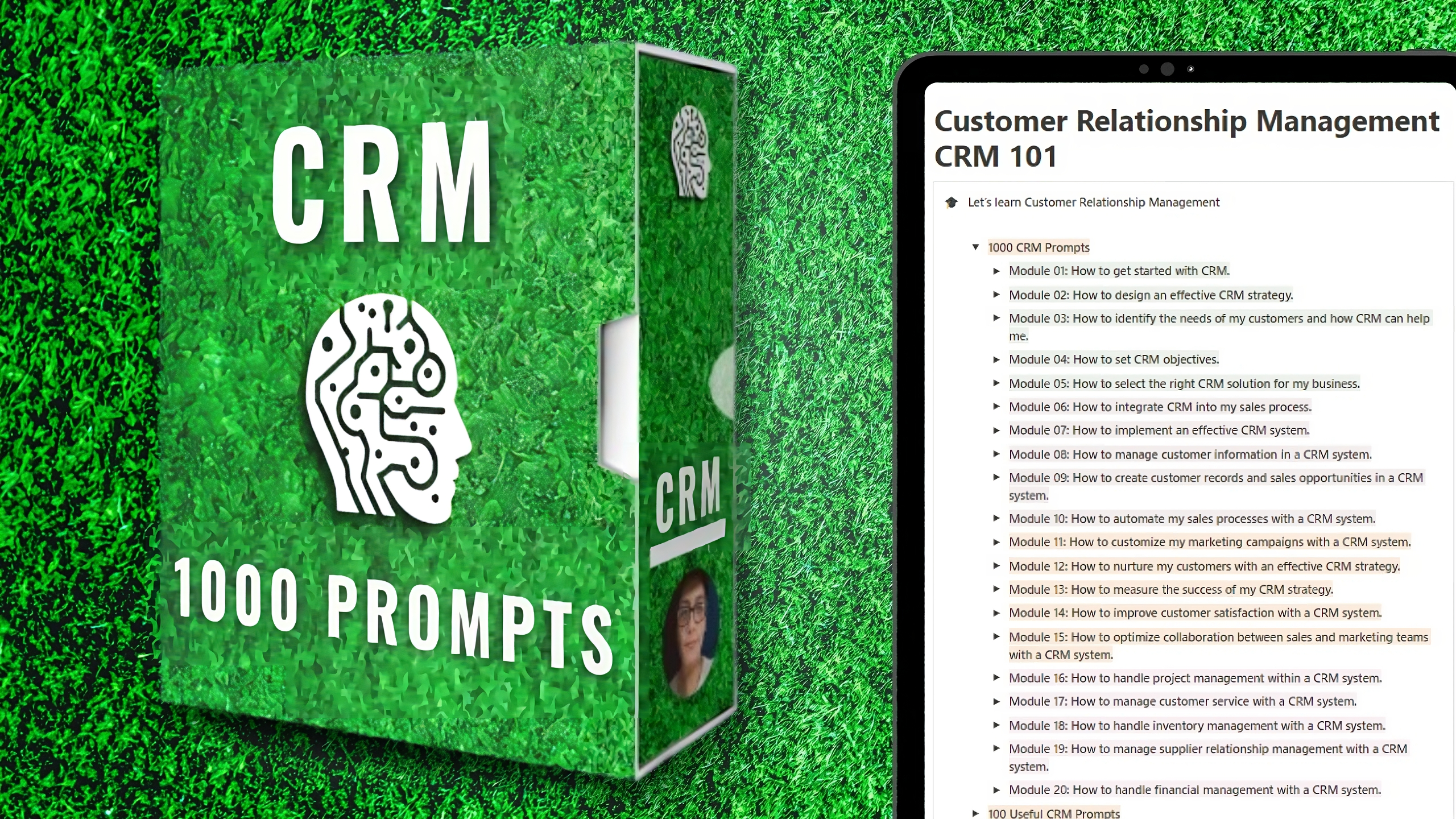 Mídia 1 de 1000 prompts de CRM - Aumente sua estratégia de relacionamento com o cliente