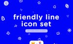 Friendly Line Icon Set image