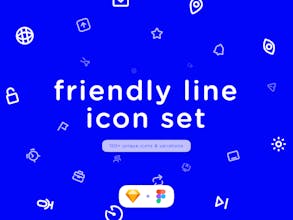 Friendly Line Icon Set gallery image
