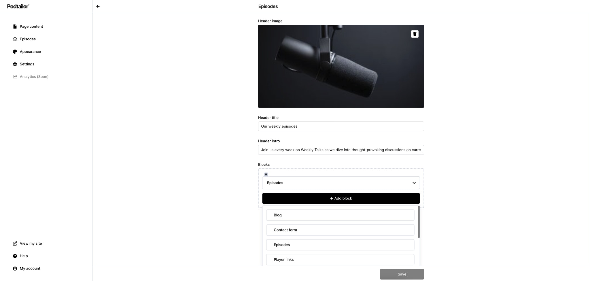 Podtailor media 6