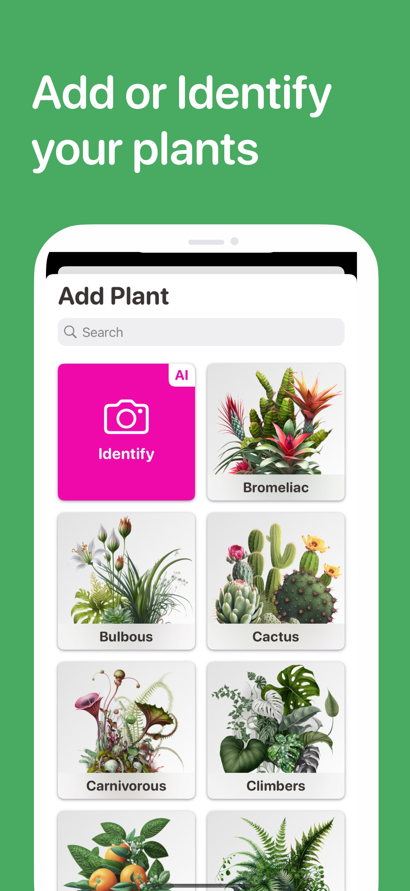Mídia 3 de Verdes tem - Cuidados com plantas inteligentes: ID, pragas, lembretes, diário e chat da ai