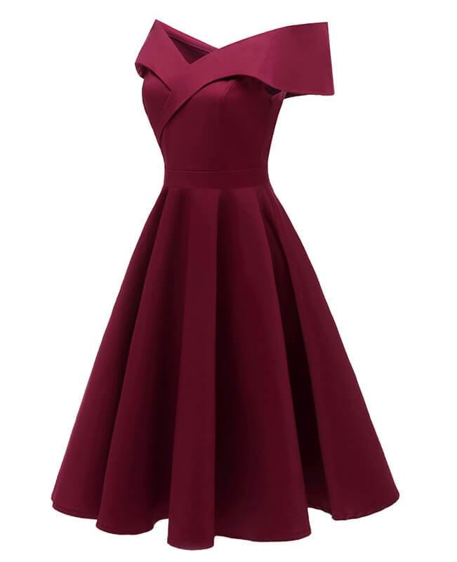 Sleeveless A-Line Cocktail Vintage Dress gallery image