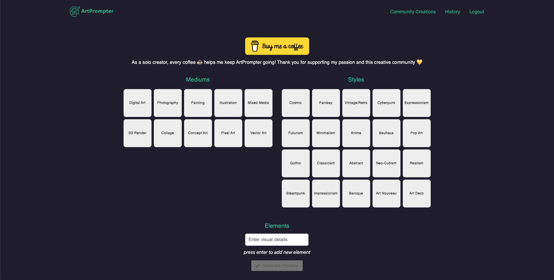 ArtPrompter gallery image