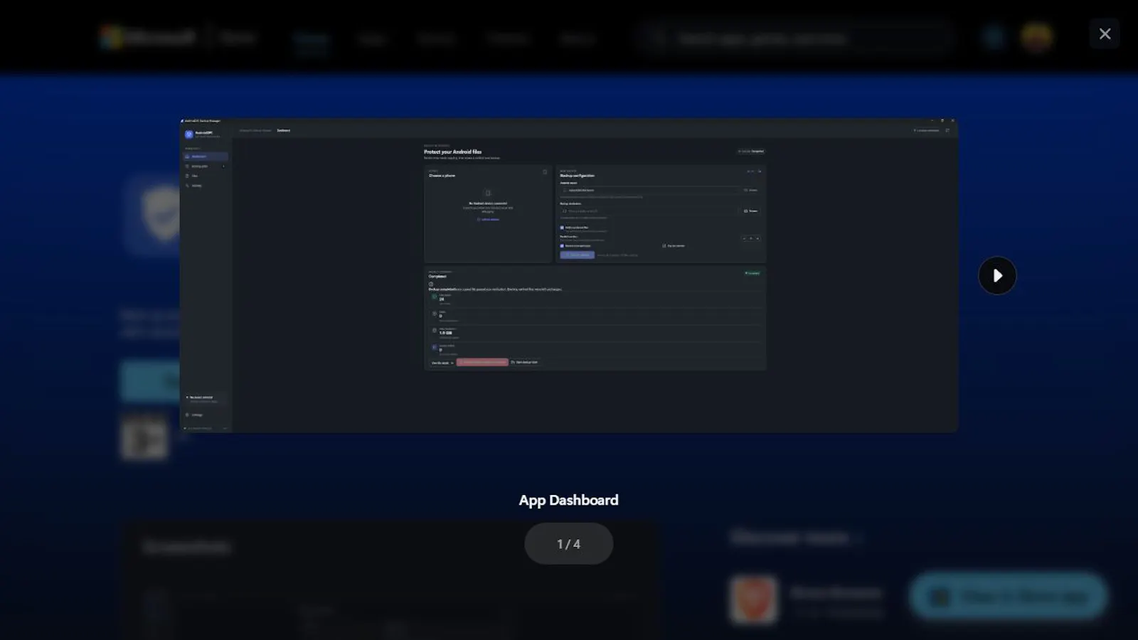 Android2PC Backup Manager screenshot 1