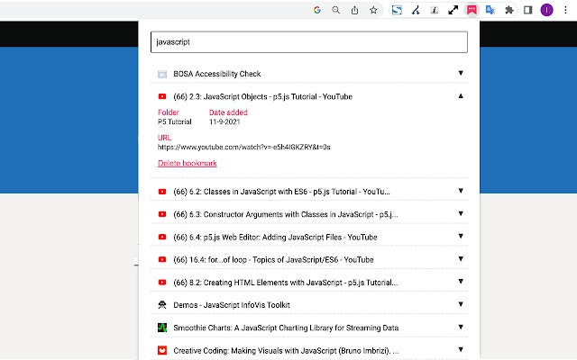 Chrome için Bookmark Arama media 1