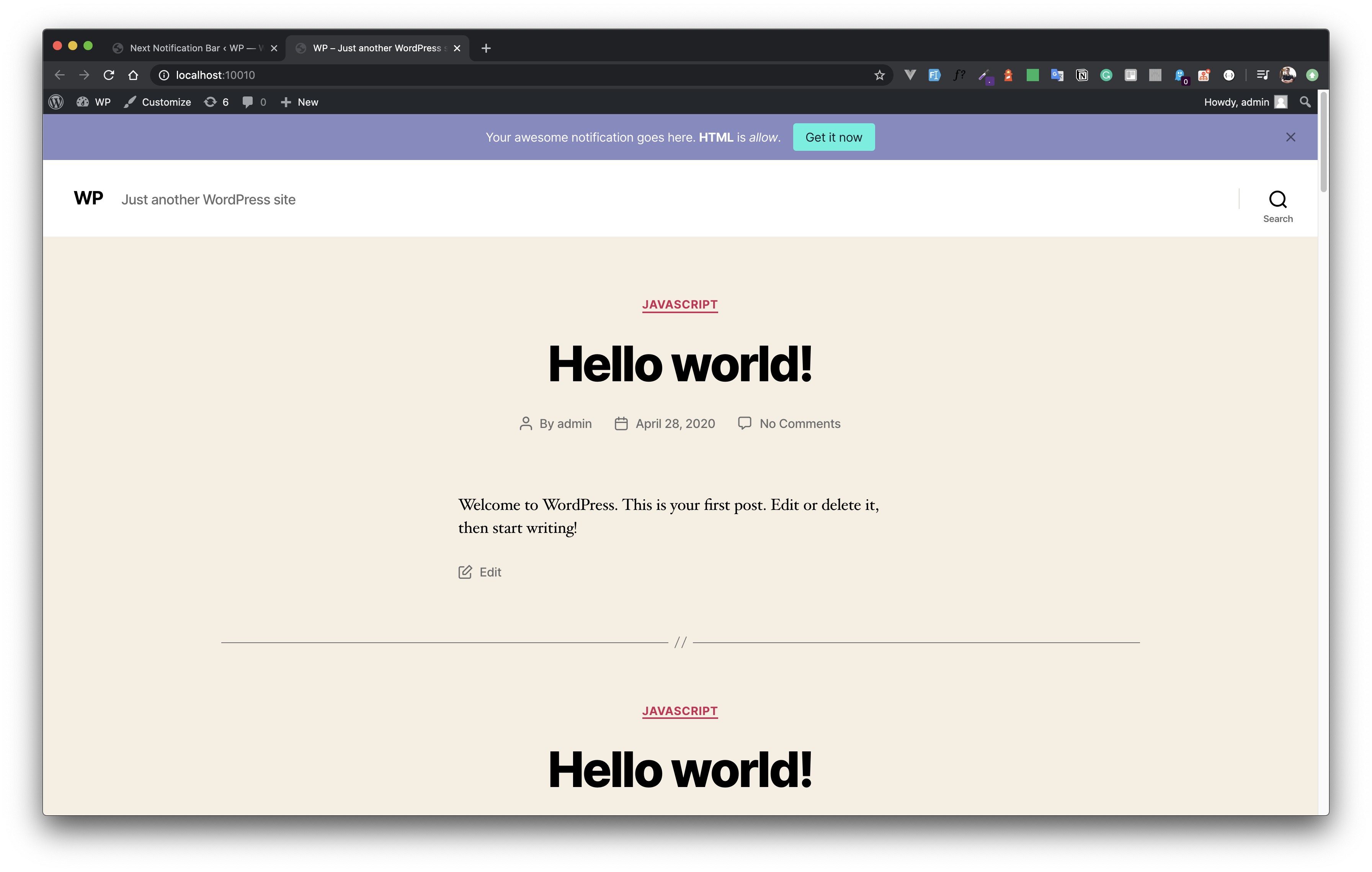 Next Notification Bar gallery image