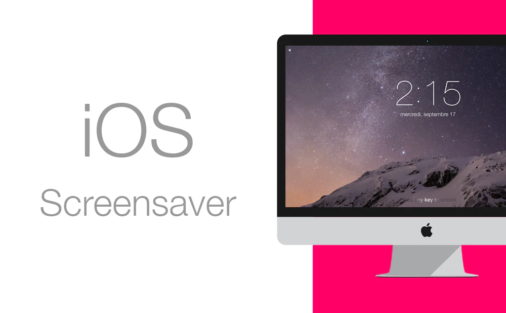 iOS Lock Screen Screensaver for Mac OS
