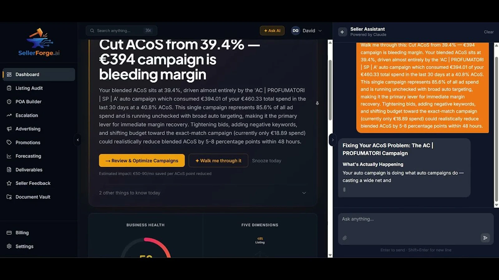 SellerForge AI screenshot 1 (video preview)