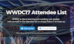 WWDC 2017 Attendee List image