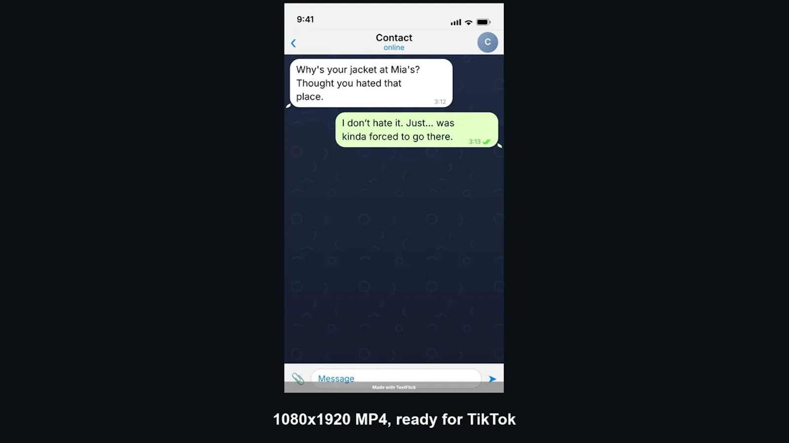 TextFlick screenshot 1 (video preview)