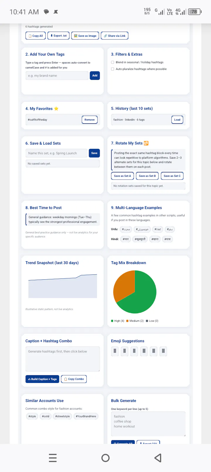 Advance Hashtag Generator Tool gallery image