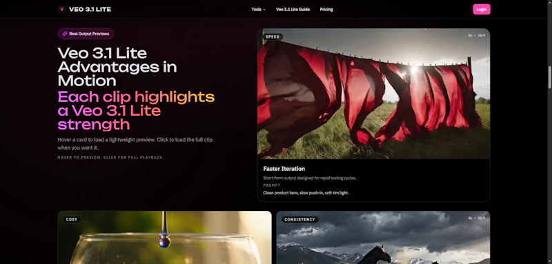Veo 3.1 Lite screenshot 2