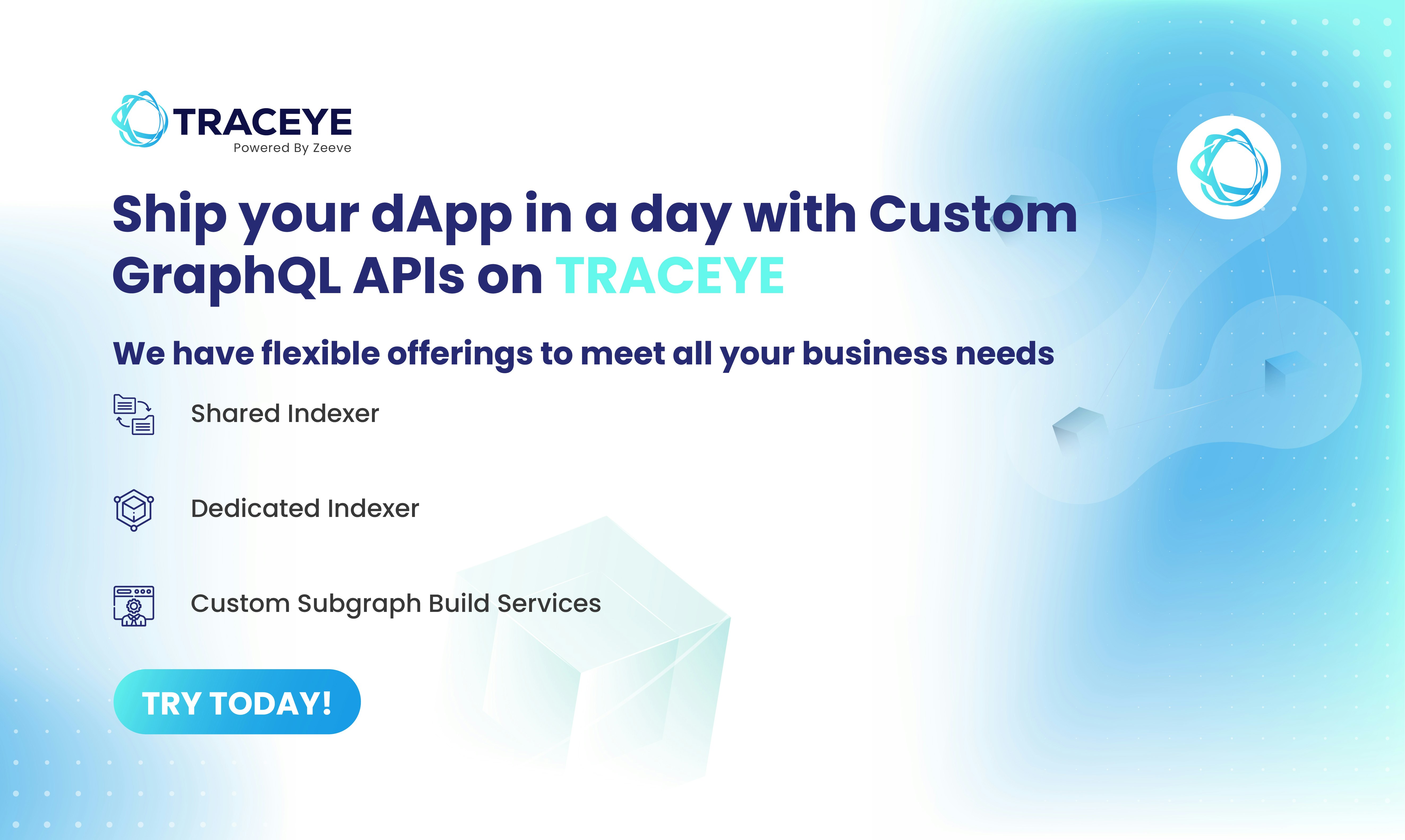 Media Traceye - Pengindeksan Data Blockchain - Indeks dan pertanyaan data blockchain 5x lebih cepat dengan traceye 2