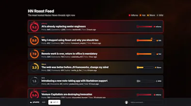 HN Roast Feed gallery image