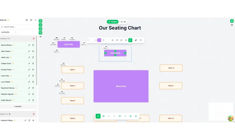 SeatPlanning screenshot 2