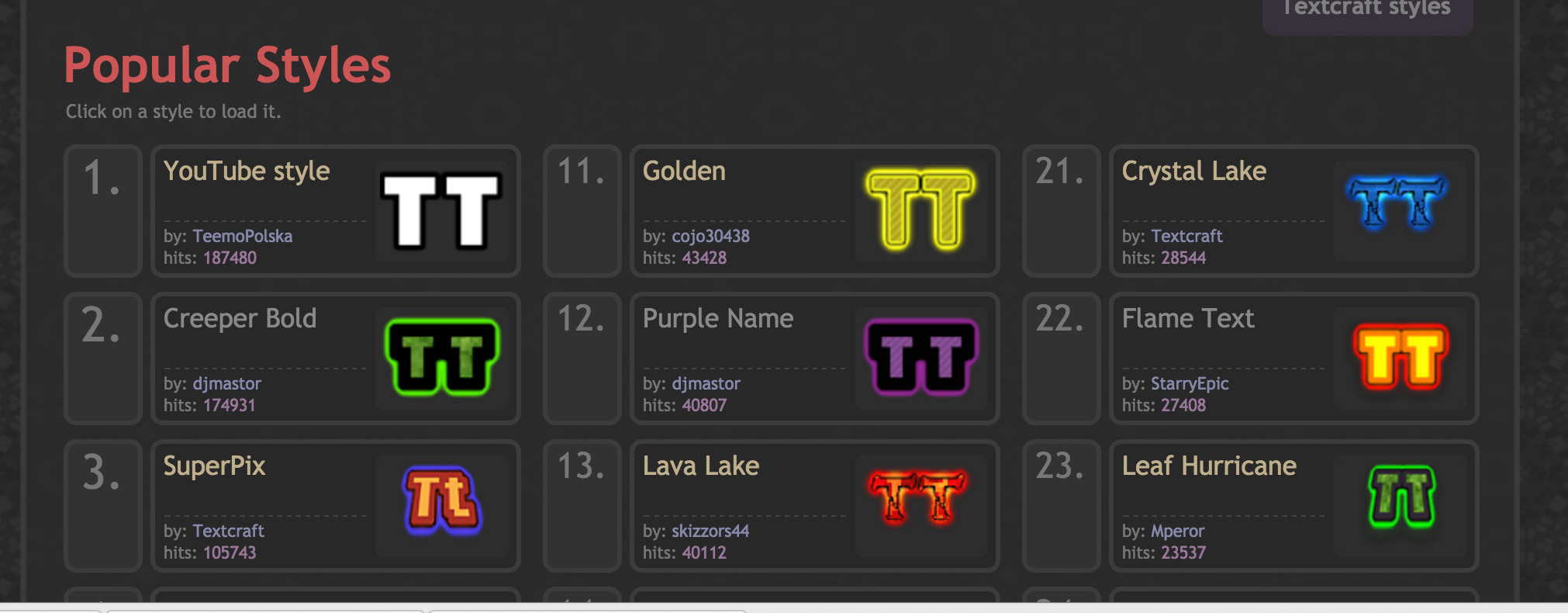 TextCraft gallery image