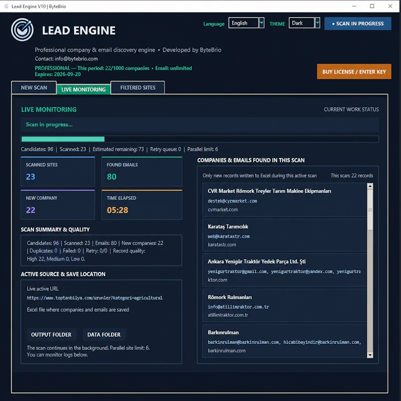 LeadEngine screenshot 2