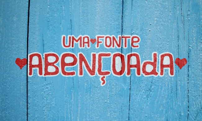 Abençoada typeface gallery image