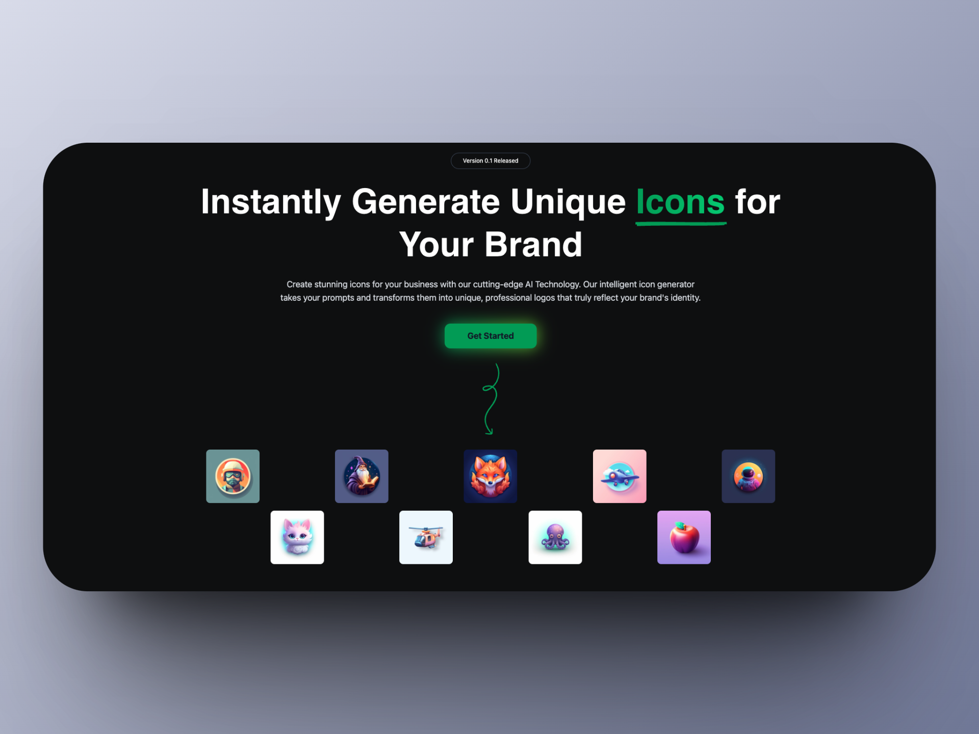 Media Iconwizards - Biarkan AI membantu anda menjana ikon yang indah untuk produk anda 2