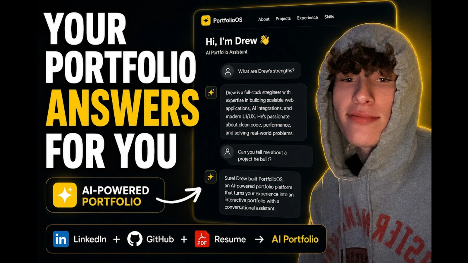 PortfolioOS screenshot 1 (video preview)