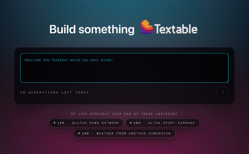 Textable - Main product screenshot demonstrating key features and user interface