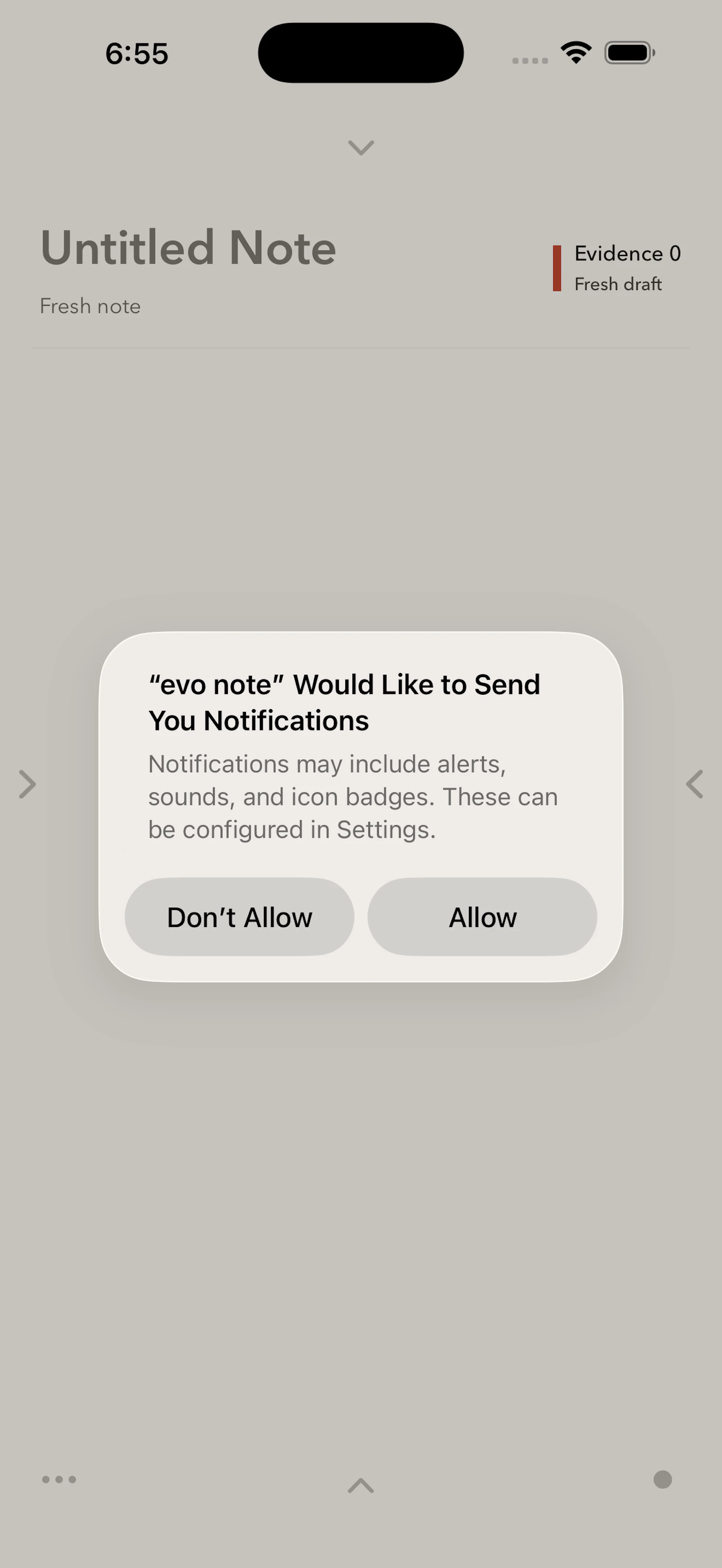 evo note screenshot 3