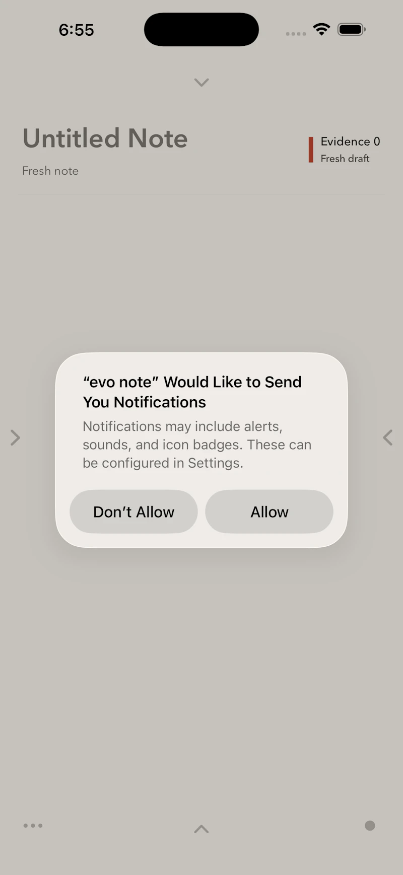 evo note screenshot 3
