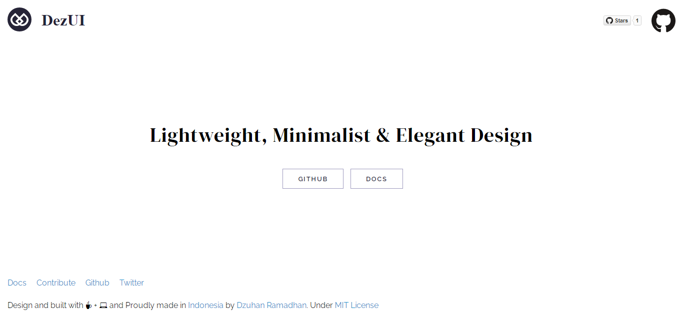 DezUI CSS Framework gallery image