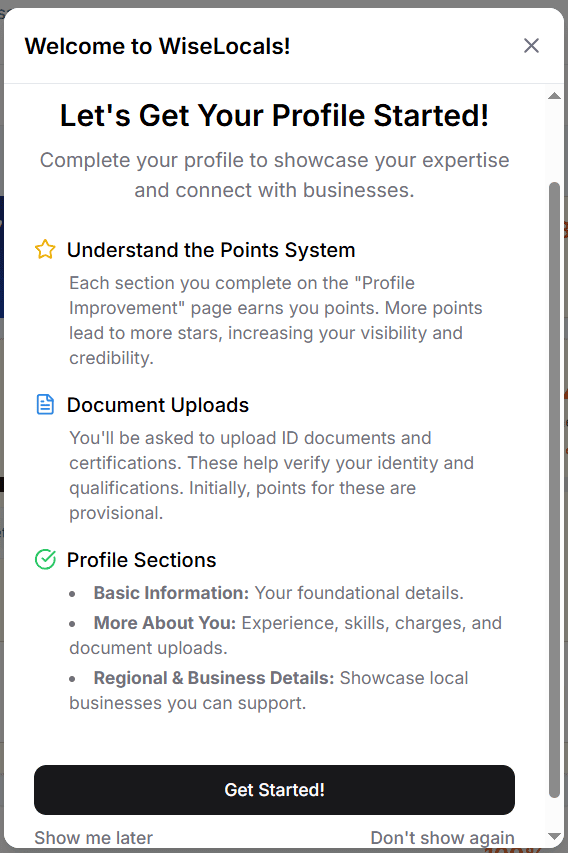 WiseLocals - Screenshot 2 showing product features and functionality