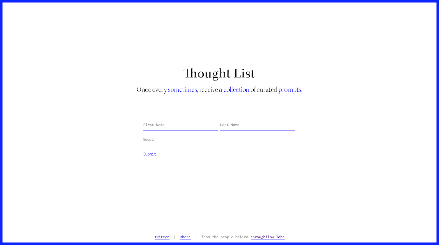 Thought List gallery image