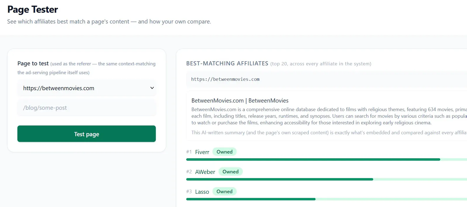 BetweenAffiliates.com screenshot 4