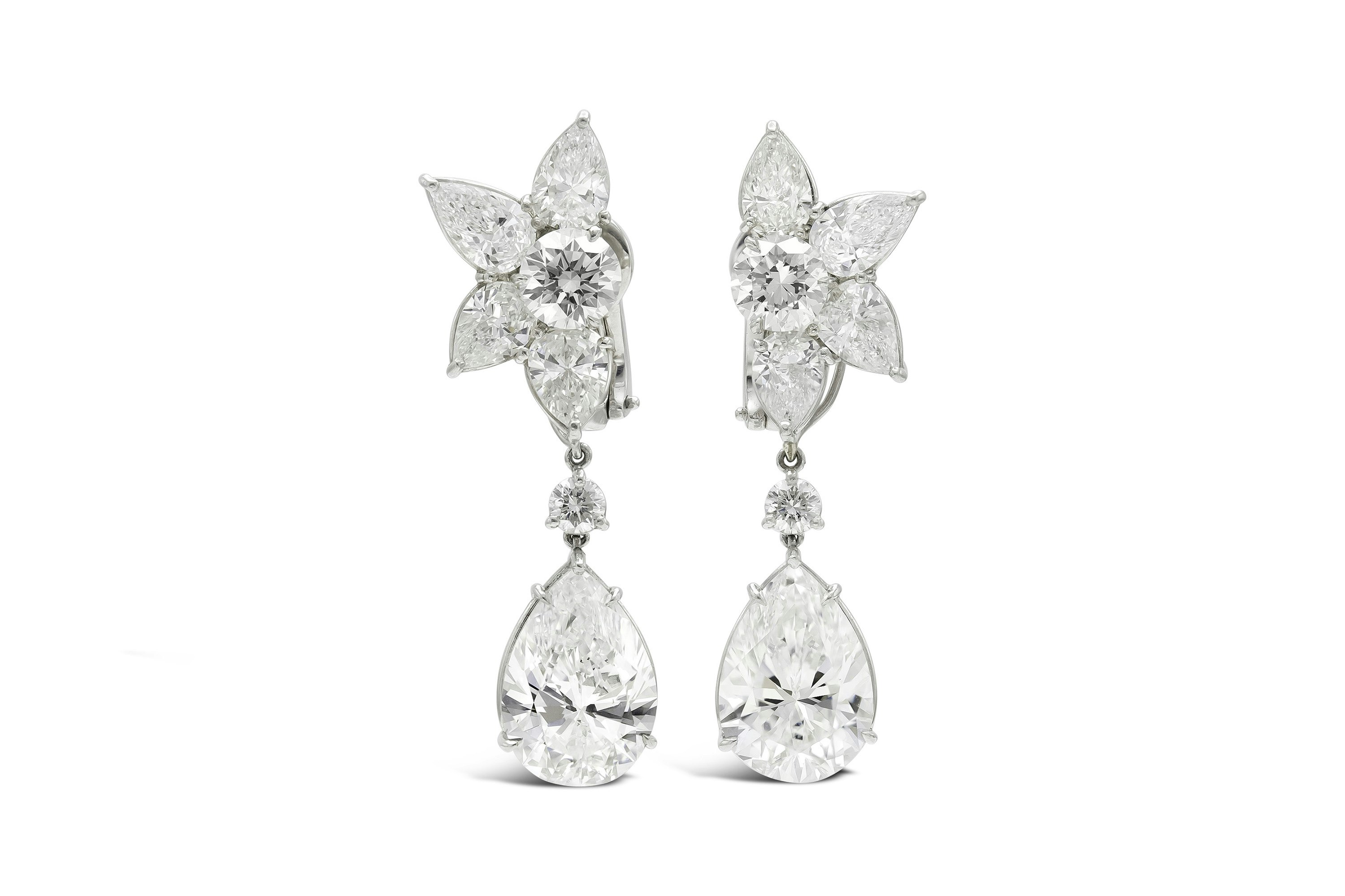 Compre aretes de gotas de diamantes de Harry Winston