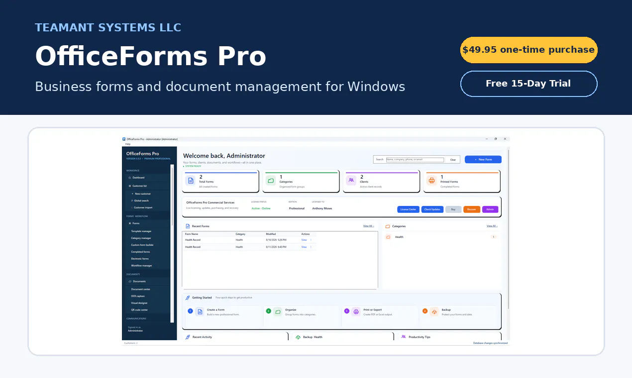 OfficeForms Pro gallery image