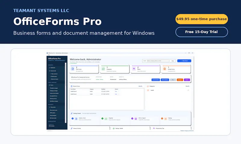 OfficeForms Pro screenshot 1