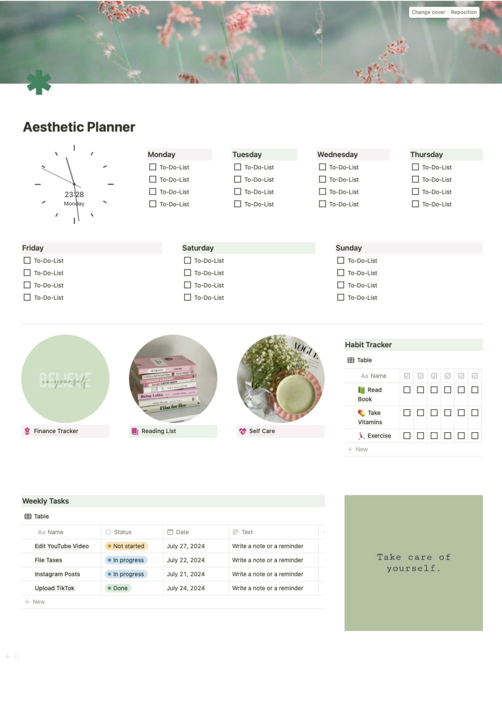 Aesthetic Notion Planner  logo