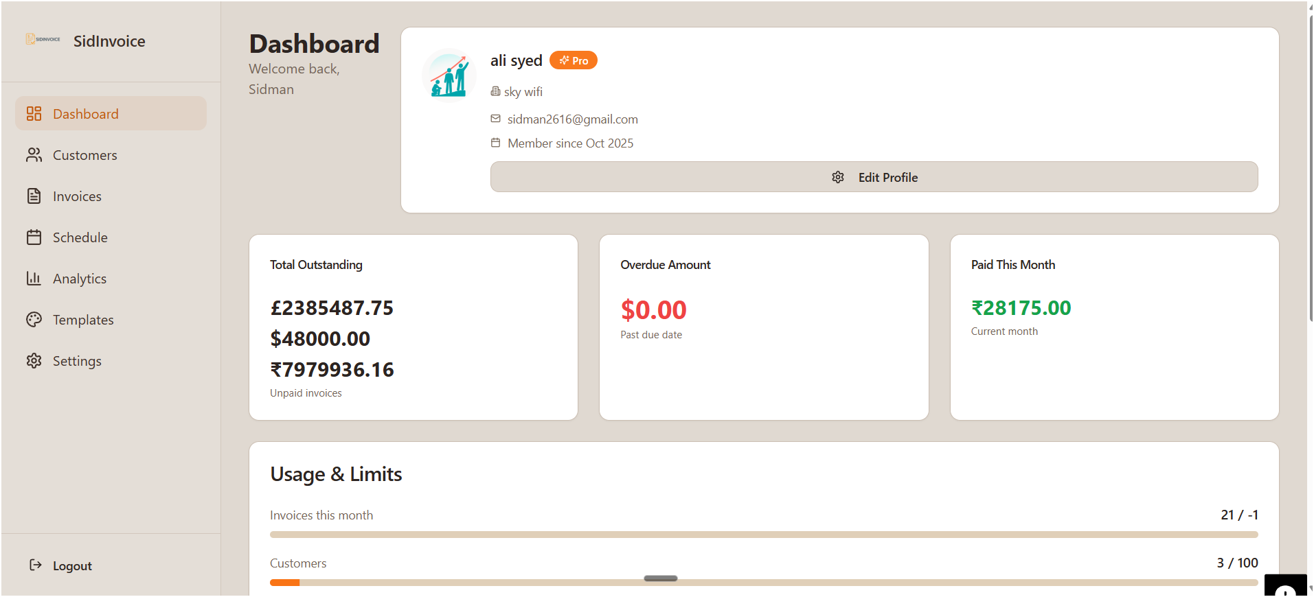 SidInvoice gallery image