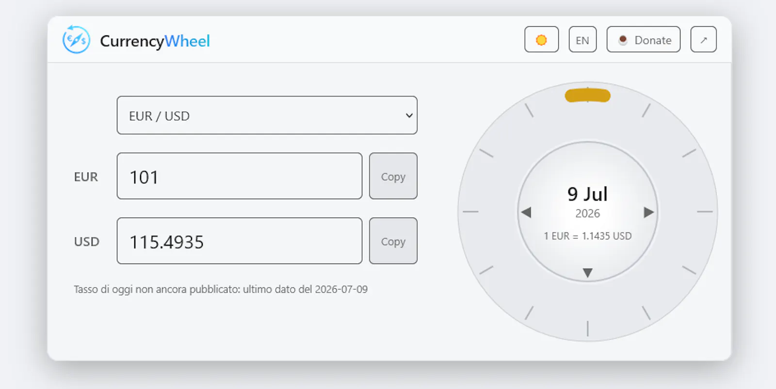 CurrencyWheel screenshot 1