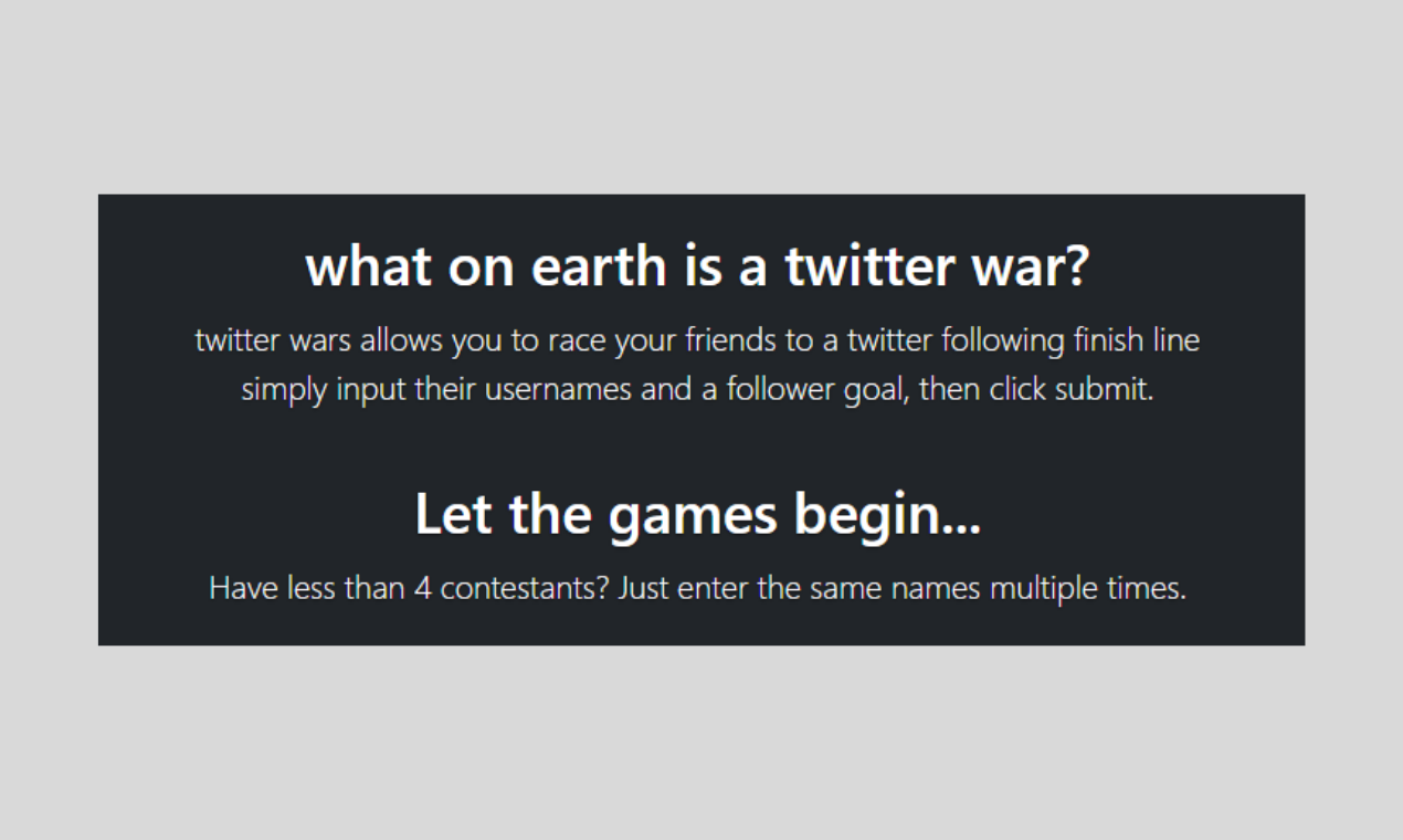 Twitter Wars gallery image