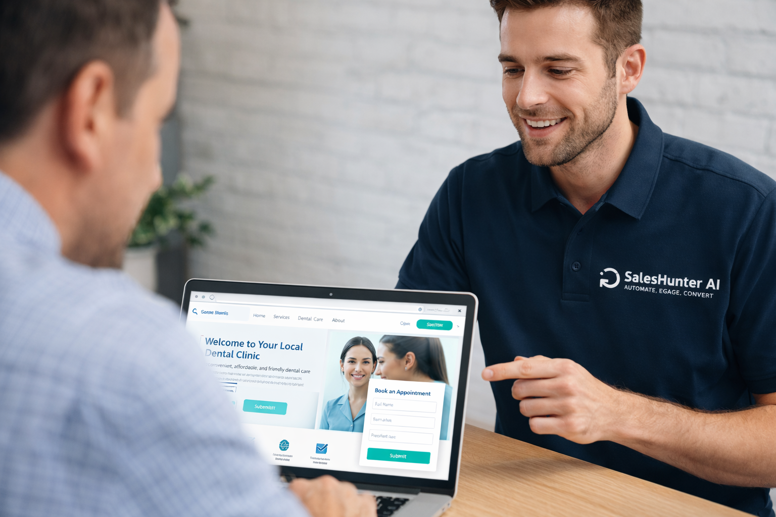 SalesHunter AI - Main product screenshot demonstrating key features and user interface